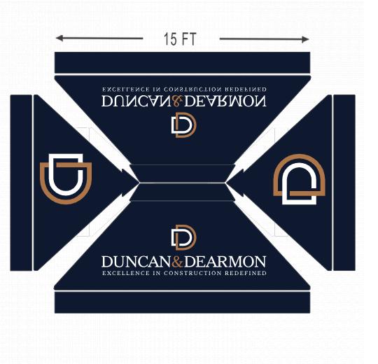 American Phoenix 10 x 15 Custom Canopy with Your Logo Graphics