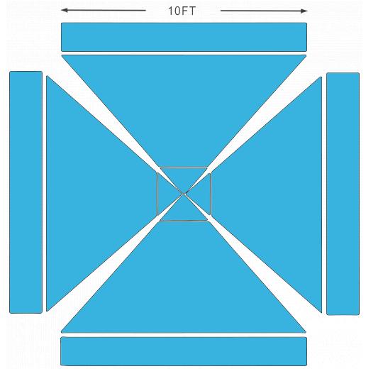 American Phoenix 10 x 10 Custom Canopy with Your Logo Graphics