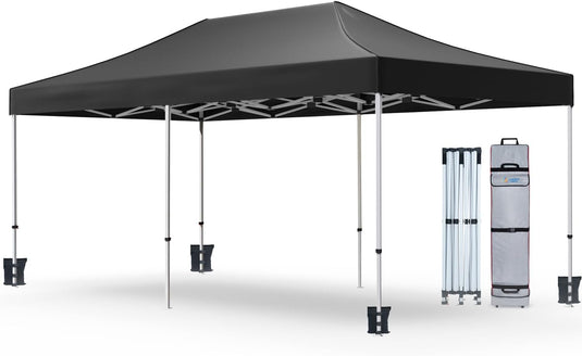MERICAN PHOENIX 10x20 Pop Up Canopy Tent  Black Duffel Dag