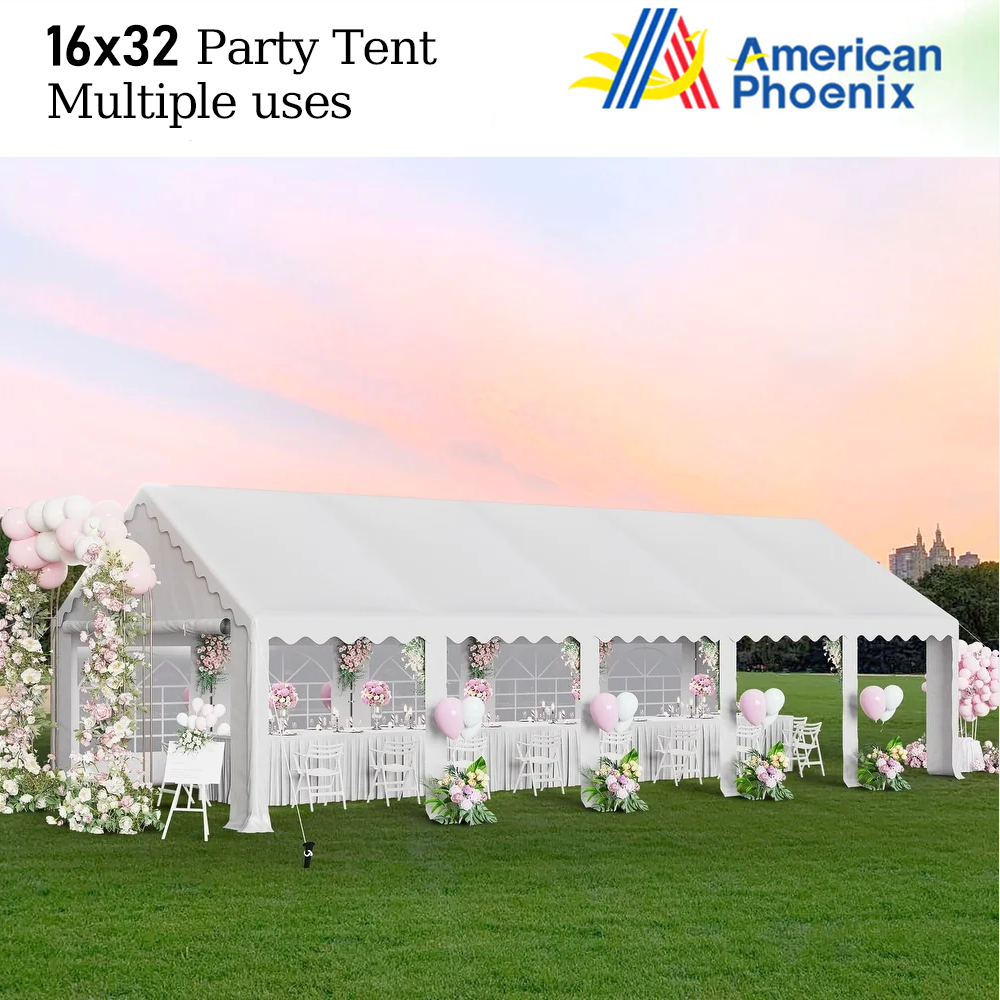 American Phoenix 16' x 32' Party Tent -White - American Phoenix