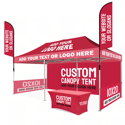 American Phoenix 10 x 20 Custom Canopy with Your Logo Graphics - American Phoenix