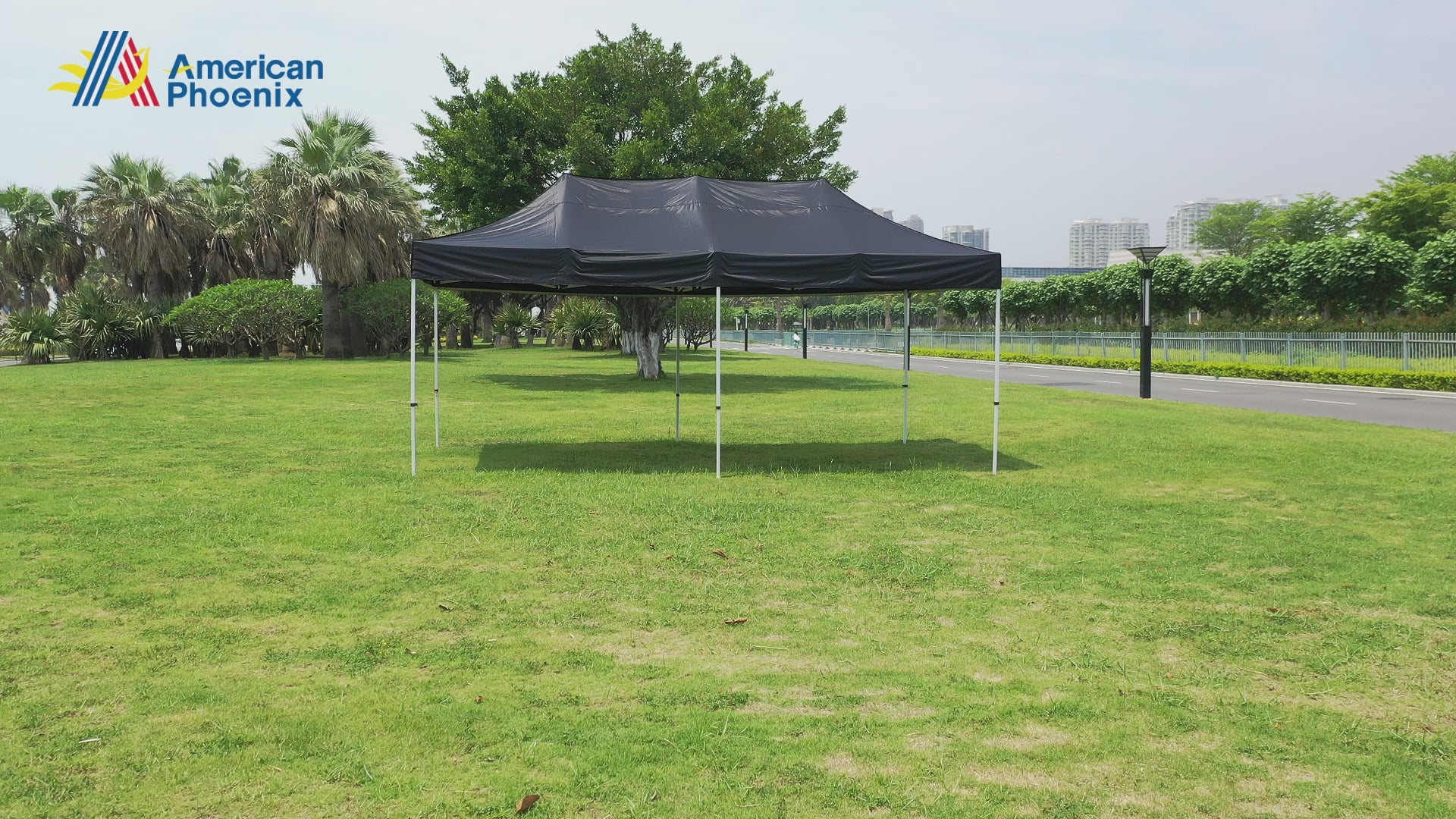 American Phoenix 10x20 Canopy Tent Pop Up Portable Instant Commercial Outdoor Market Shelter (Black Frame)