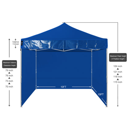 American Phoenix 10x10 Commercial Canopy Tent with Walls (Blue) - American Phoenix